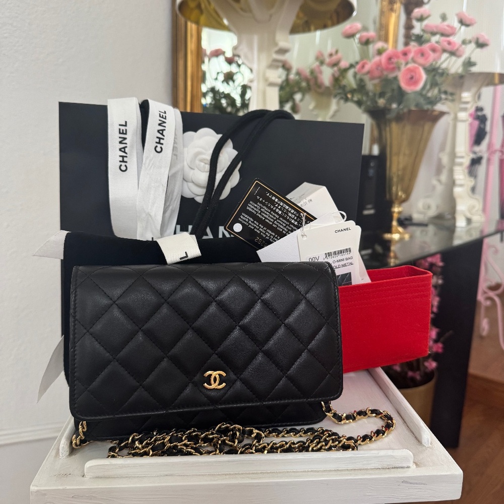 Chanel wallet on a chain